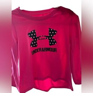 Under Armour Kids Pink Long Sleeve Shirt-Size 2T